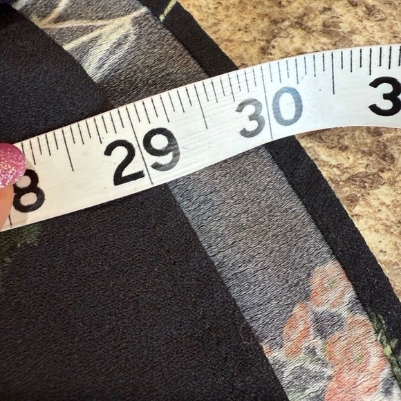 Zara Black Floral Long Sleeve Romper - Picture 7 of 10